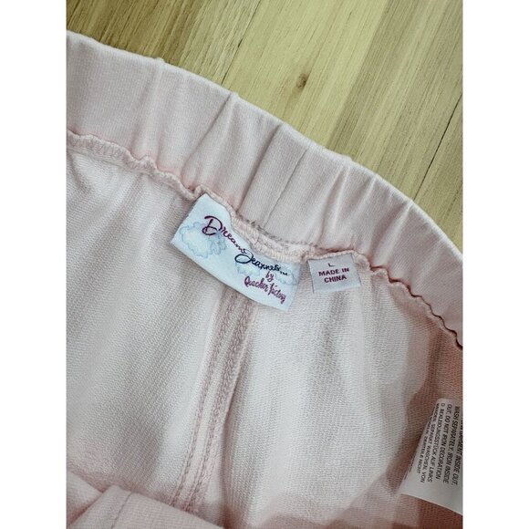 Dream Jeannes Quacker Factory L Pink Embellished Pull-On Stretch Pants - Picture 5 of 6